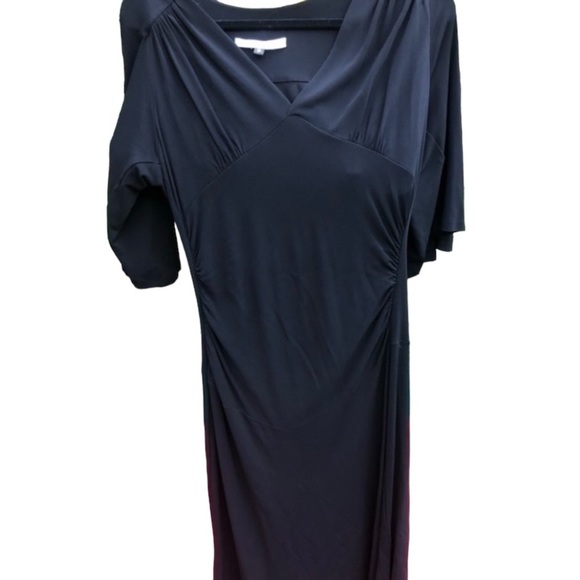 Diane Von  Furstenberg DVF vintage size 12 Classic Black LBD year round - Picture 3 of 14